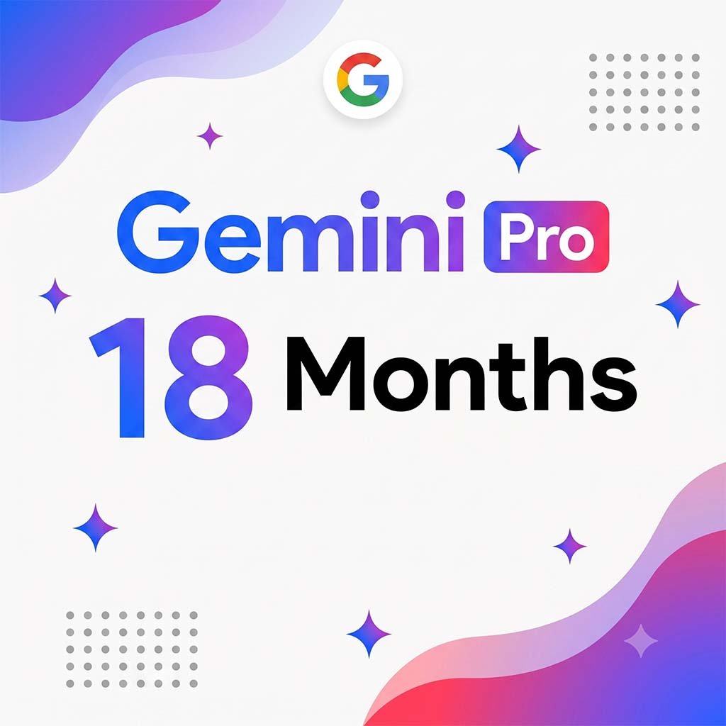Gemini Advanced AI (18-Month Premium Subscription) – Full Access Bundle